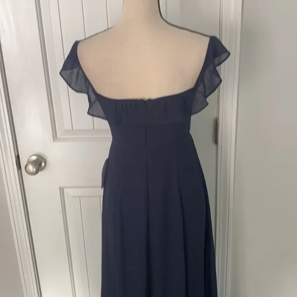 NWT BHLDN MACAU WHIPPED NAVY BLUE DRESS SIZE 0